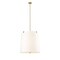Z-Lite Weston Pendant, 6-Light, 24 In.W x 24 In.H, Modern Gold/White Linen 3501P24-MGLD - alternate 1
